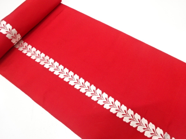 JAPANESE KIMONO / ANTIQUE BOLT FOR HASSUN OBI / WOVEN DOKKOFUJI PATTERN